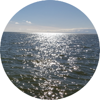 Lichtspiele der Sonne auf der Nordsee