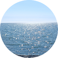 Lichtspiele der Sonne auf der Nordsee